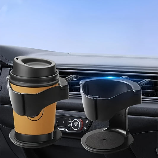1pc Adjustable PVC Car Cup Holder - Fit, Secure Grip with Sponge Pad Base, Ideal for Water Bottles & Cans, Easy Installation