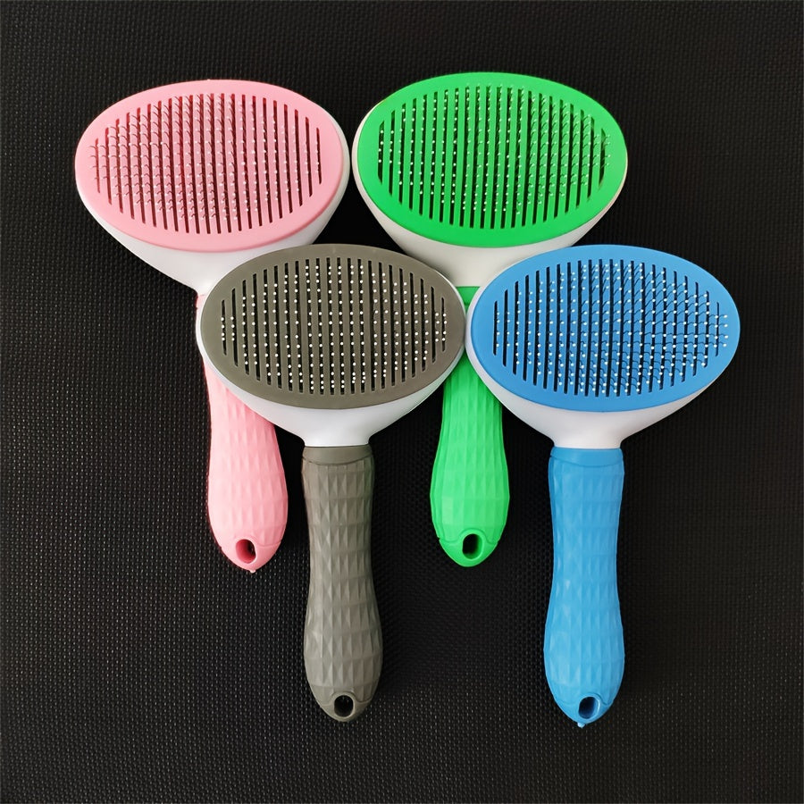 New Shedding Brush For Dogs and Cats, Self Cleaning Pet Brush For Grooming Long Short Haired Dogs and Cats.