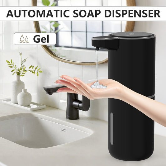380ml Automatic Soap Dispenser with Touch Sensor - -Powered Wall-Mounted Hand Soap Dispenser, Battery, 1.5A Fast Charging