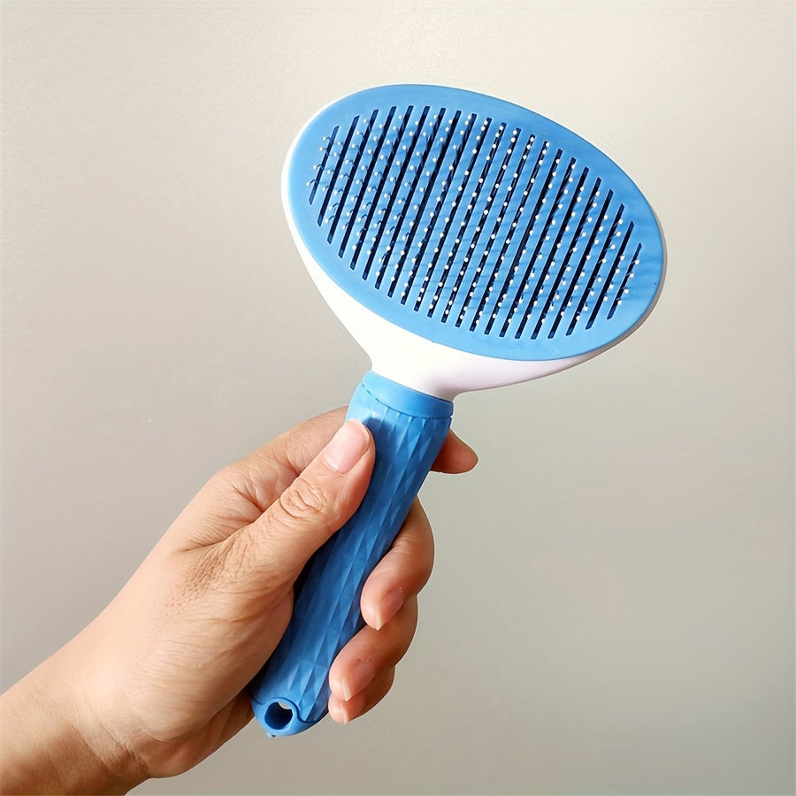 New Shedding Brush For Dogs and Cats, Self Cleaning Pet Brush For Grooming Long Short Haired Dogs and Cats.