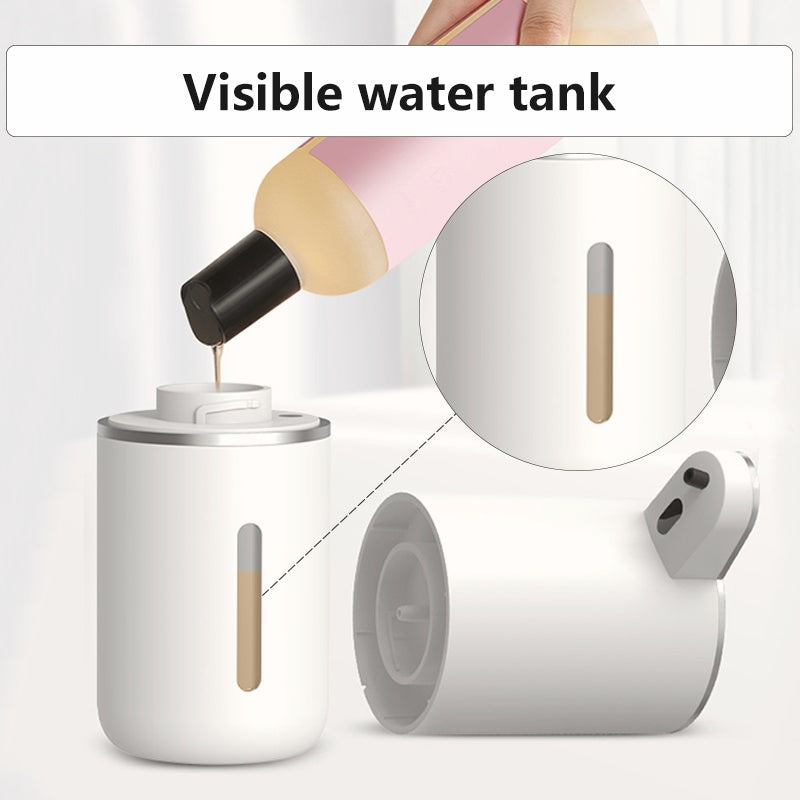 380ml Automatic Soap Dispenser with Touch Sensor - -Powered Wall-Mounted Hand Soap Dispenser, Battery, 1.5A Fast Charging