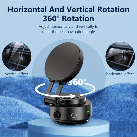 Upgraded Magnetic Phone Holder with 360° Rotation & Retractable Design - Strong Suction Cup, Adjustable Wall Mount for Car, Gym, Desk Car Phone Holder