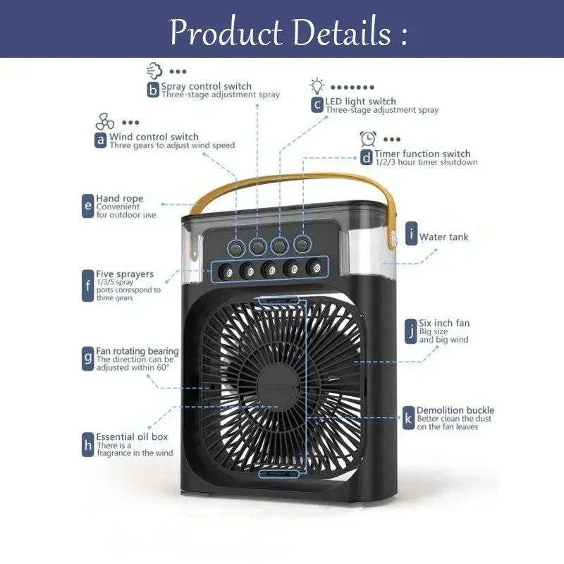 Desktop Hydro-Cooling Mist Fan