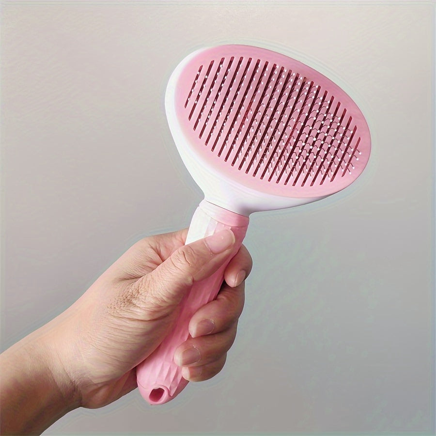 New Shedding Brush For Dogs and Cats, Self Cleaning Pet Brush For Grooming Long Short Haired Dogs and Cats.